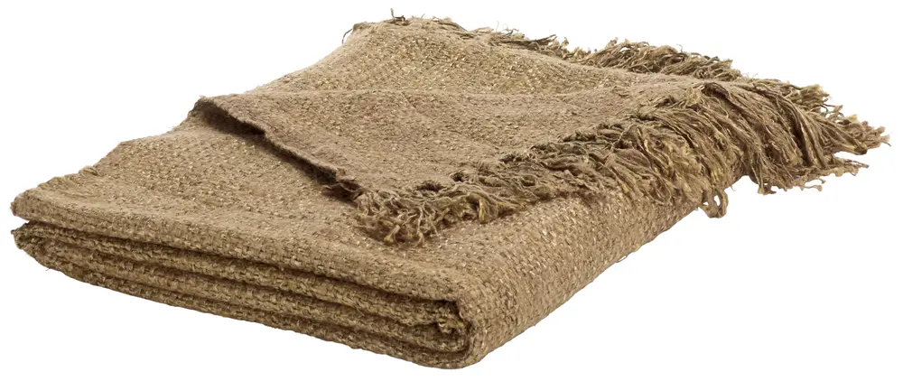 Gaia, 51 X 67, Natural, Cotton Throw