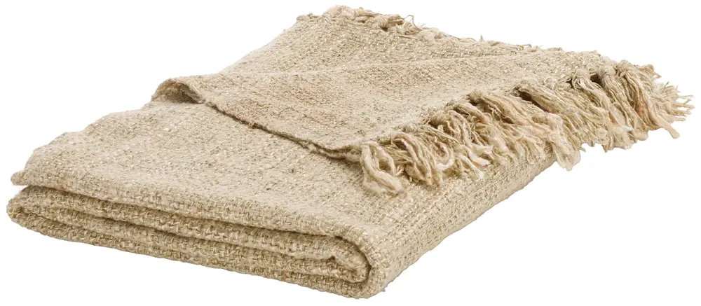 Gaia, 51 X 67, Light Natural, Cotton Throw