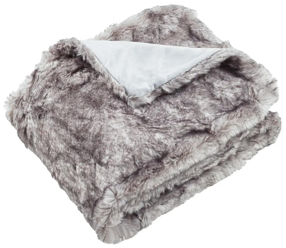 Faux Chinchilla Throw