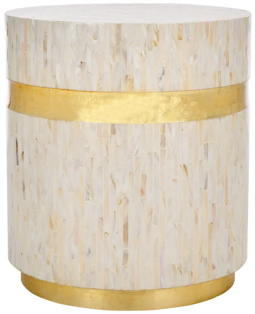 Perla Mosaic Round Side Table