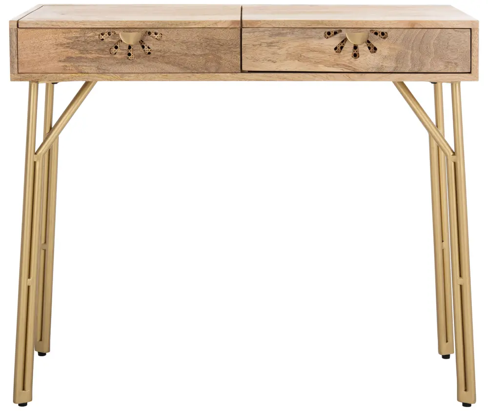 Lily 2 Drawer Vanity With Mirror