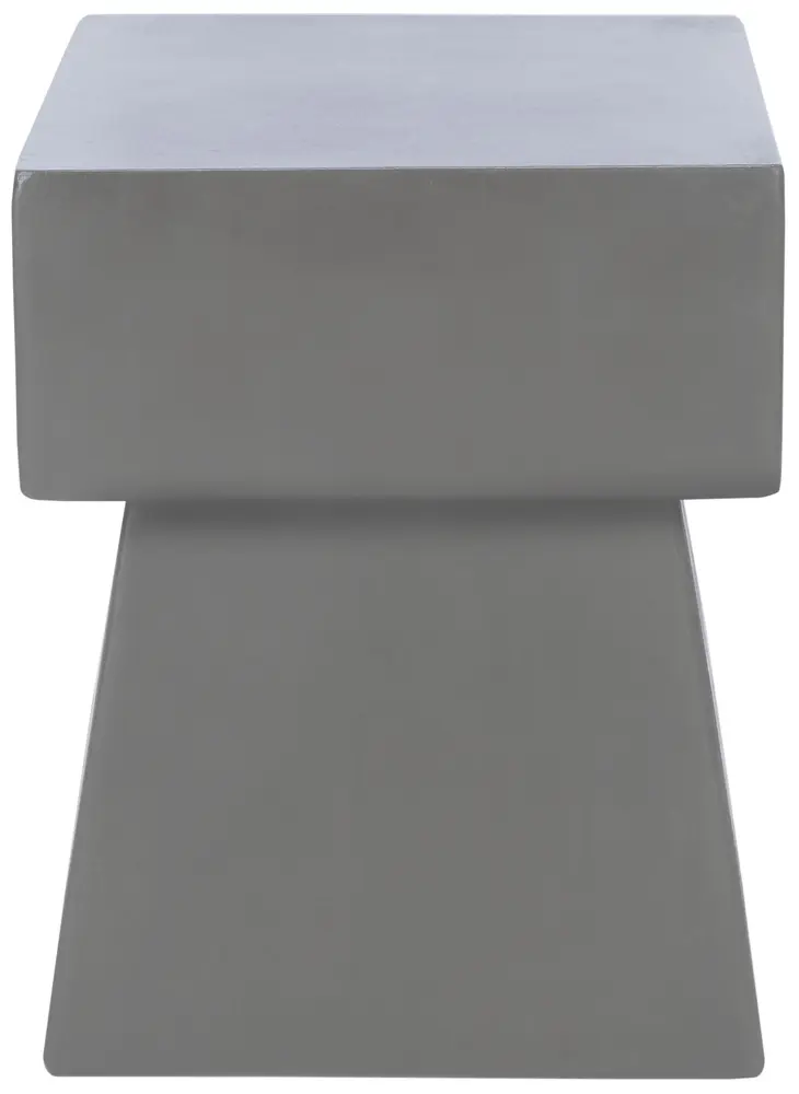 Zen Indoor/Outdoor Mushroom Modern Concrete 18.1 Inch H Accent Table