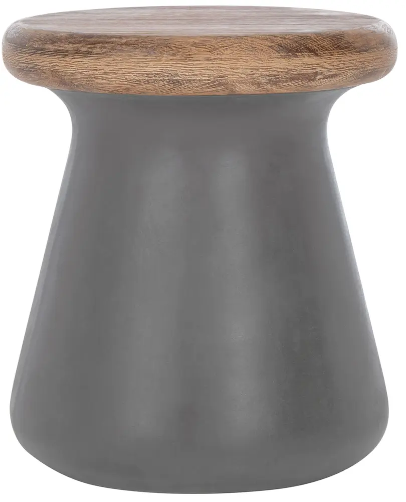 Button Concrete Accent Stool