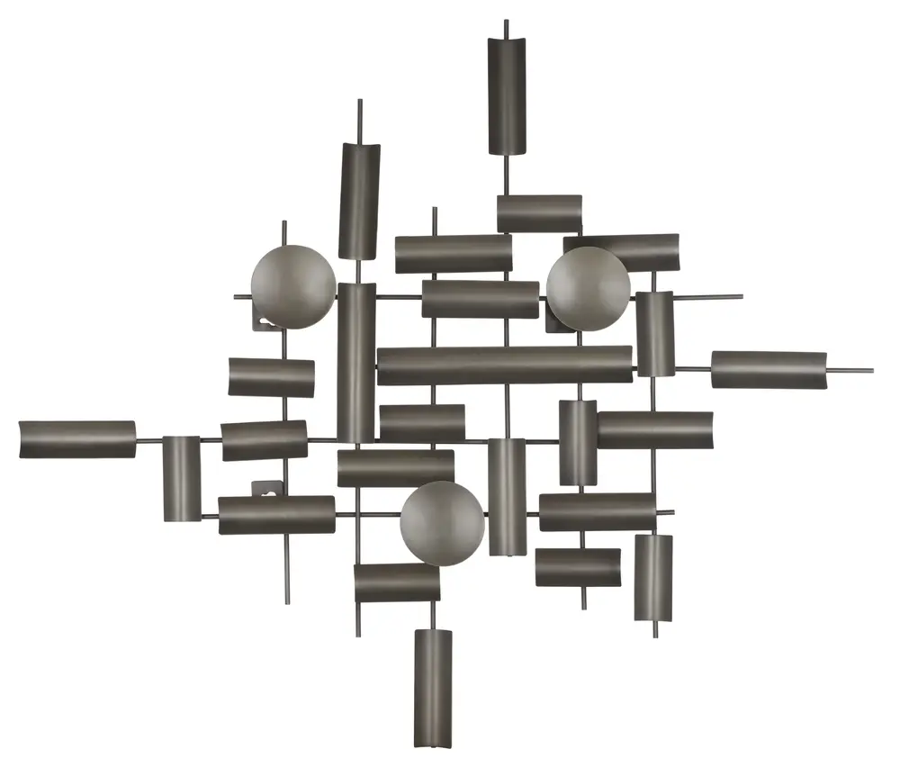 Nevaeh, 34.5 Inch, Antique Silver, Iron Wall Decor