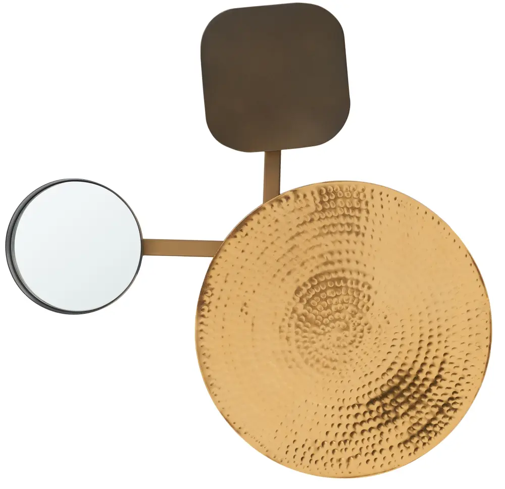 Olosa, 17 Inch, Antique Brass, Iron/Steel/Glass Wall Decor