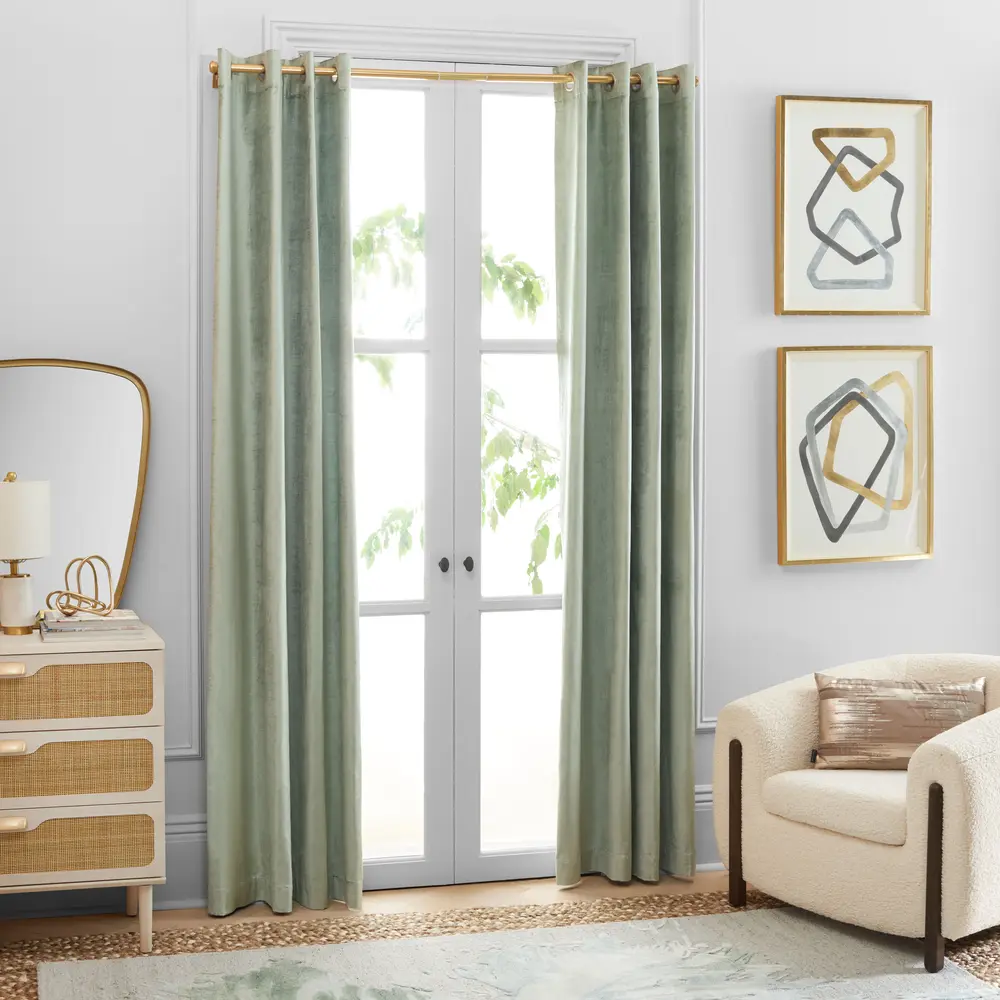 Creslia Window Treatment/Sage Green