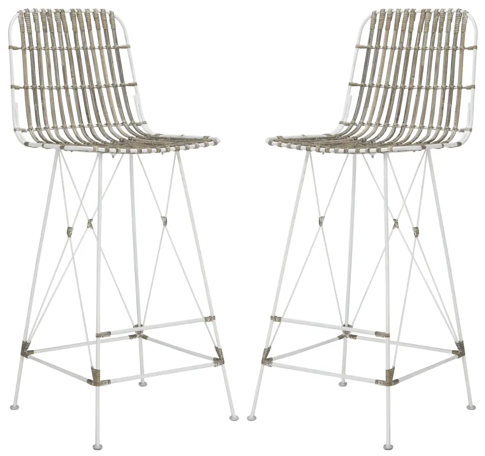 Minerva Wicker Bar Stool
