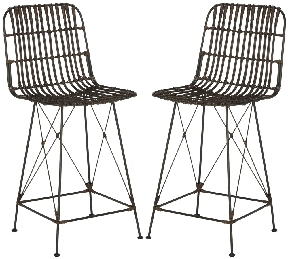 Minerva Wicker Counter Stool