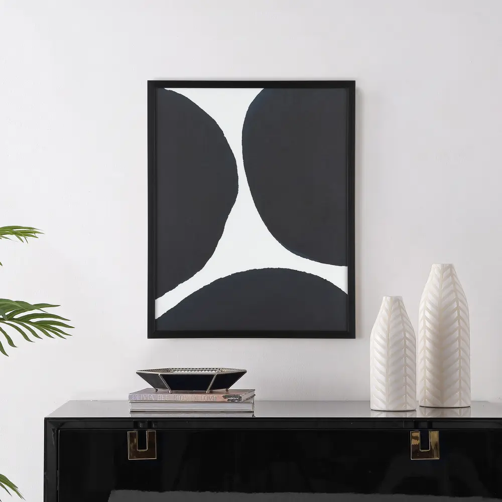 What Great Distance, 16 X 20 Inch, Midnight Blue / Ivory, Framed Wall Art