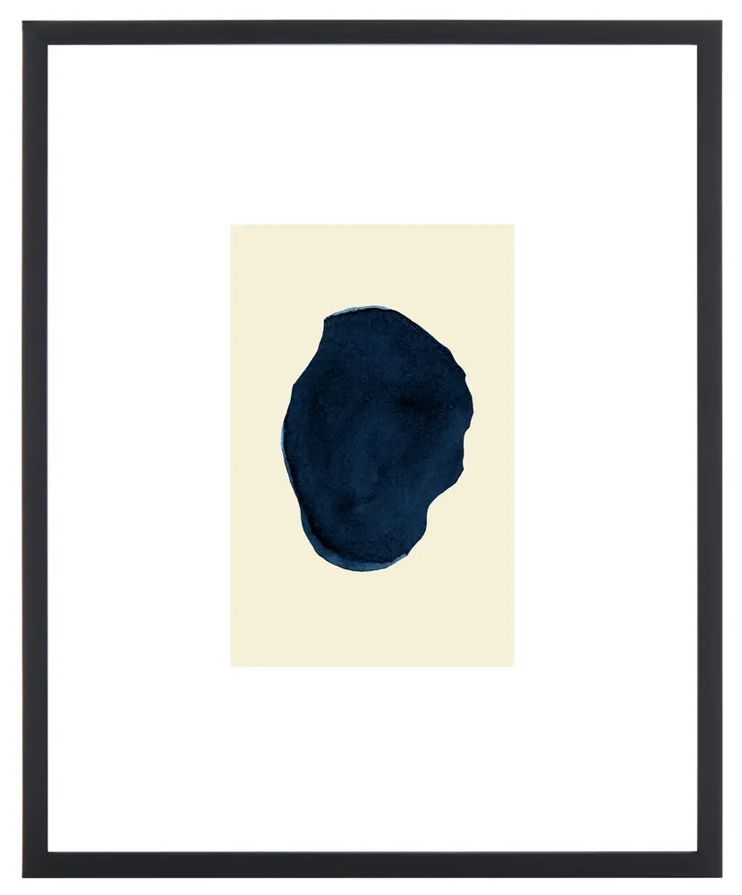 Fairy Fingerprint, 16 X 20 Inch, Antique Ivory/Navy, Framed Wall Art