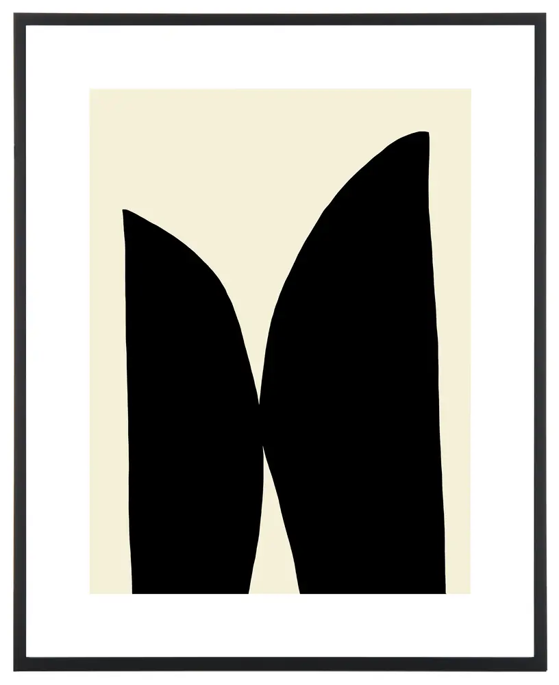 Like Minds, 24 X 30 Inch, Antique Ivory/Black, Framed Wall Art