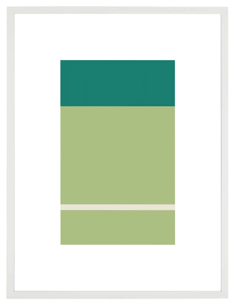 Mornings In March, 18 X 24 Inch, Spring Green/Blue Green, Framed Wall Art