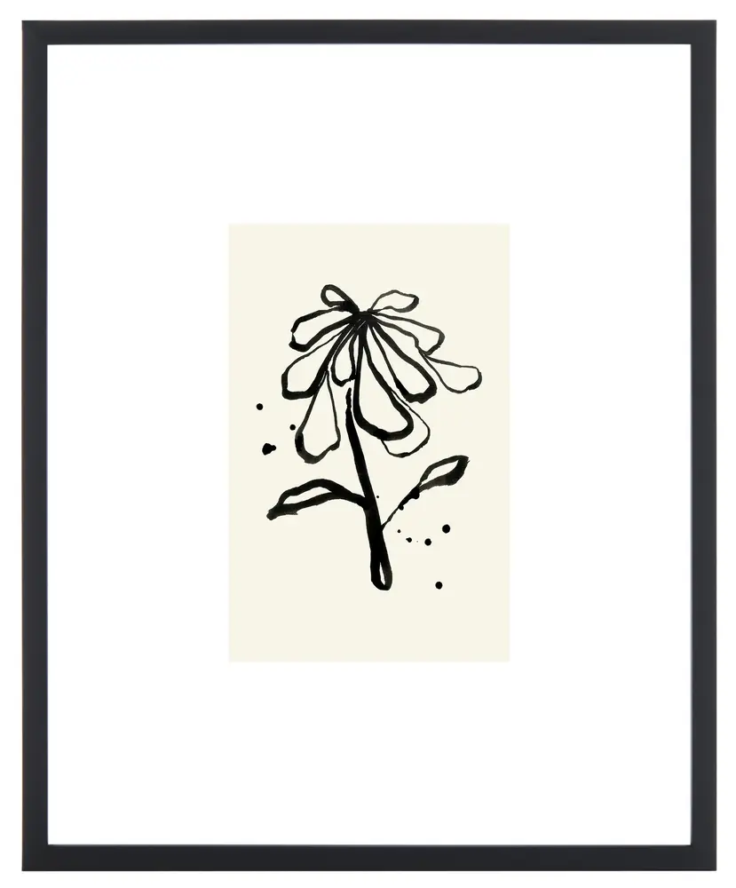 Wild & Free, 16 X 20 Inch, Ivory/Black, Framed Wall Art