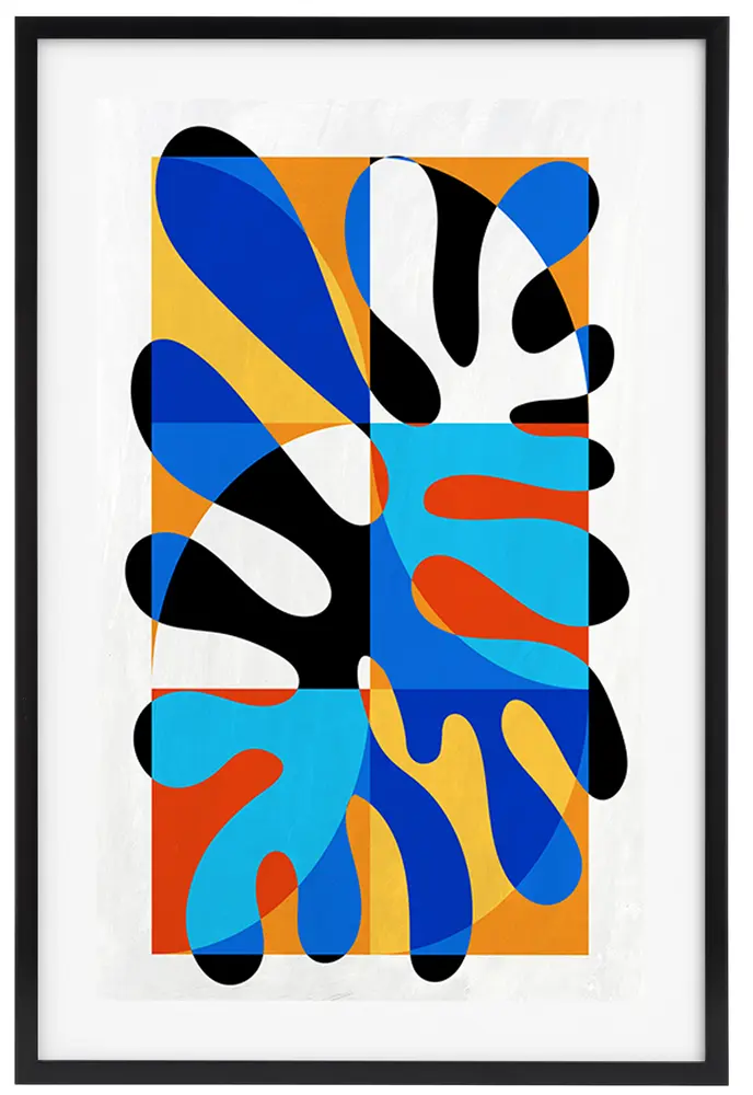 Spunky Splat, 24 X 36, Framed Wall Art