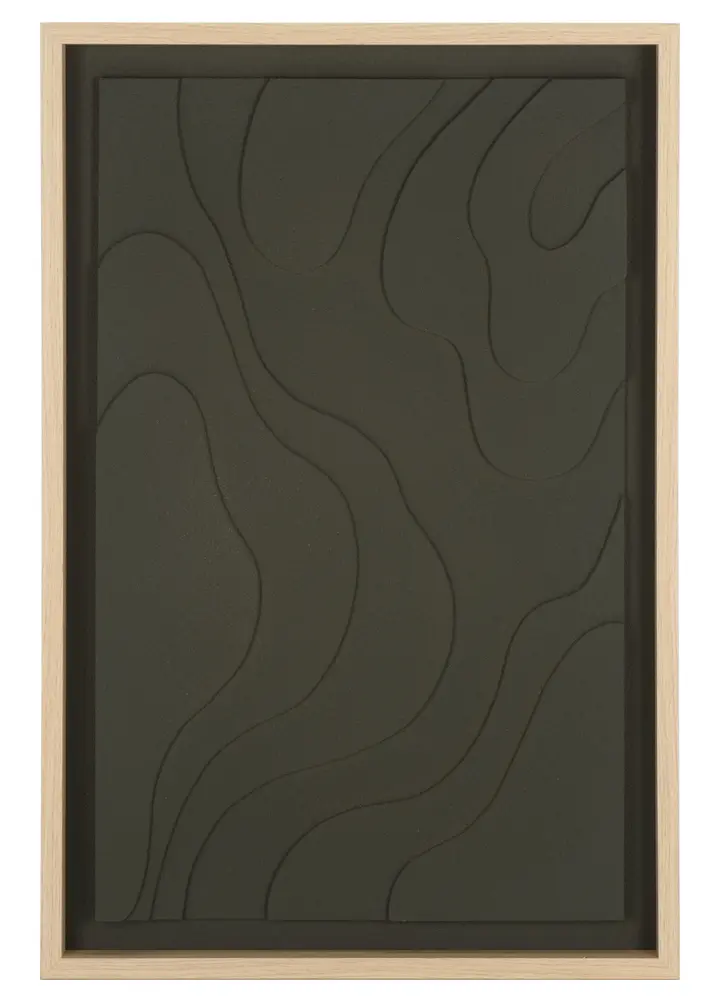 Terrace Fields, 24X36, Olive, Foam/Ps/Mdf, Framed Wall Art