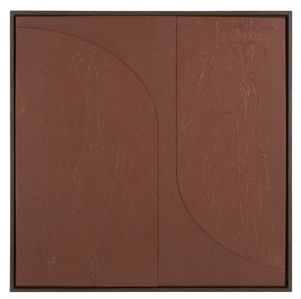 Fudge Pop, 30X30, Maroon, Polyester Canvas/Ps/Mdf, Framed Wall Art