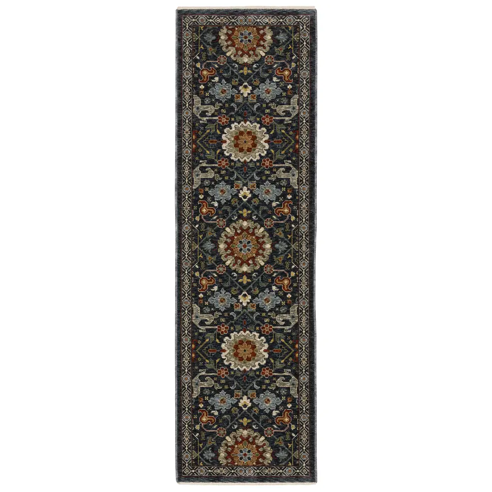 Aberdeen 006B1 Blue/ Multi Indoor Area Rug - 2'3