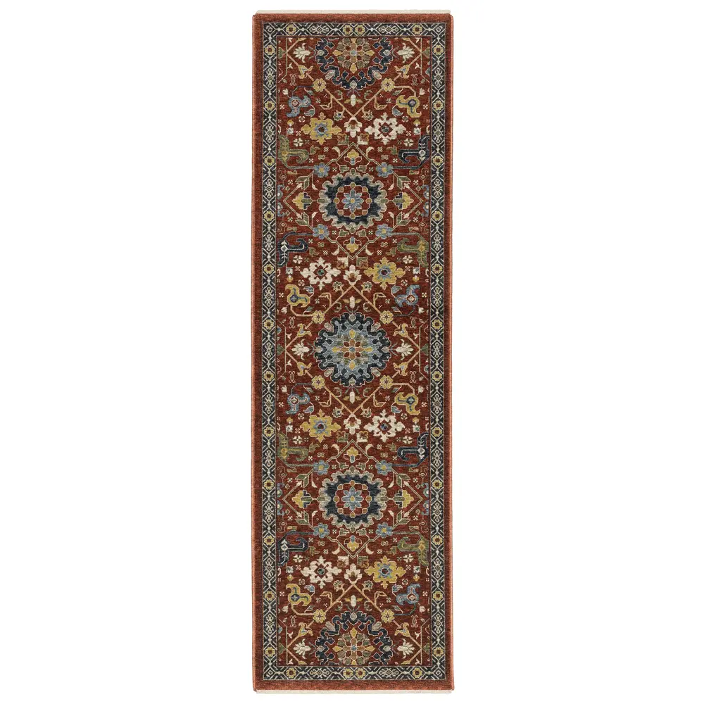 Aberdeen 006R1 Red/ Multi Indoor Area Rug - 2'3