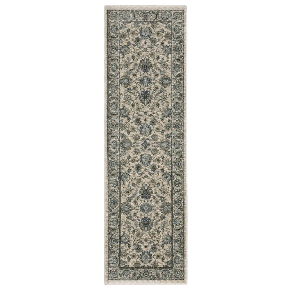 Aberdeen 070I1 Beige/ Blue Indoor Area Rug - 2'3
