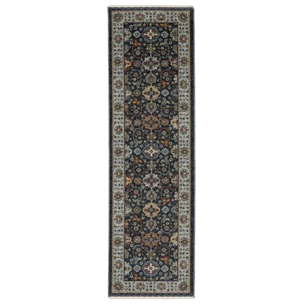 Aberdeen 561B1 Blue/ Multi Indoor Area Rug - 2'3