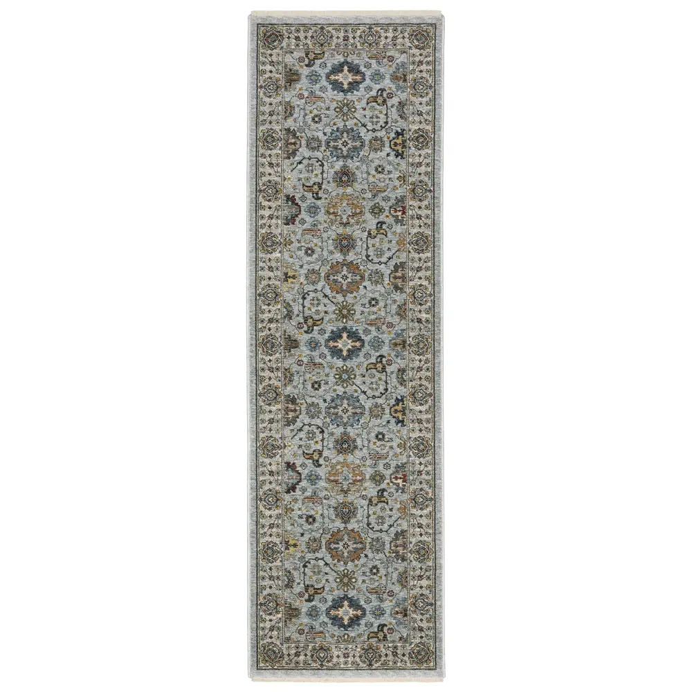 Aberdeen 561W1 Blue/ Beige Indoor Area Rug - 2'3