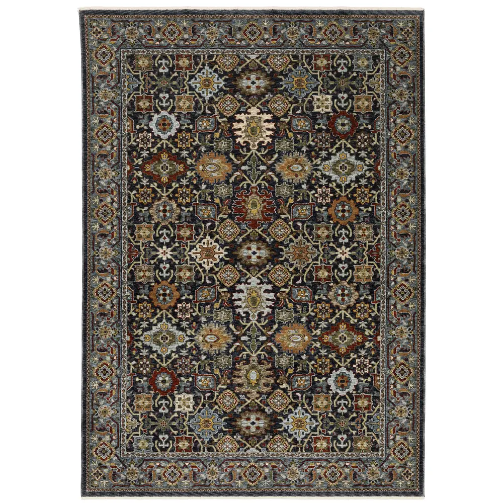 Aberdeen 4922D Blue/ Multi Indoor Area Rug - 9'10