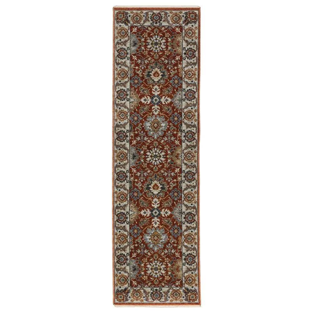 Aberdeen 562R1 Red/ Ivory Indoor Area Rug - 2'3