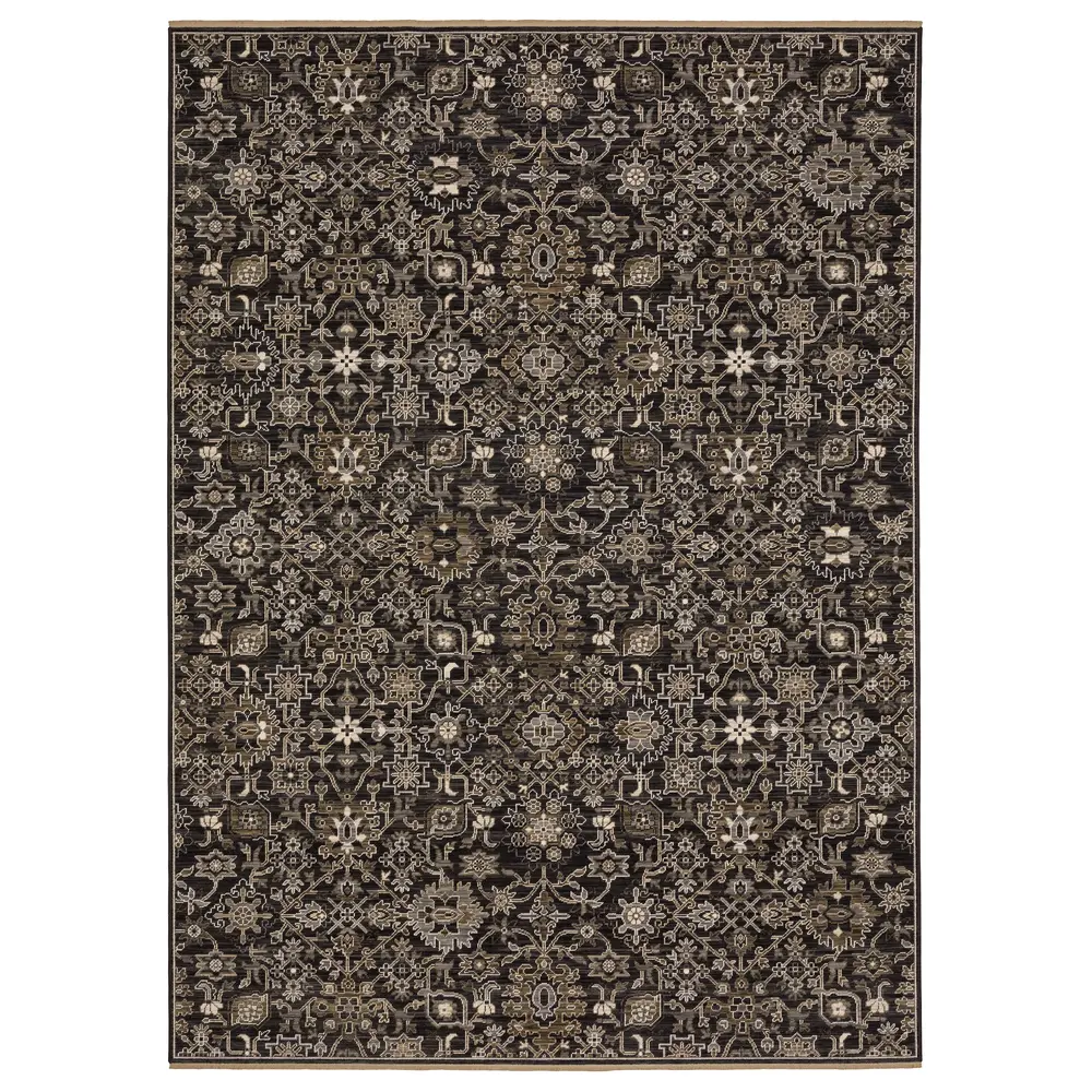 Acacia ACA05 Charcoal//Tan Indoor Area Rug - 7'10