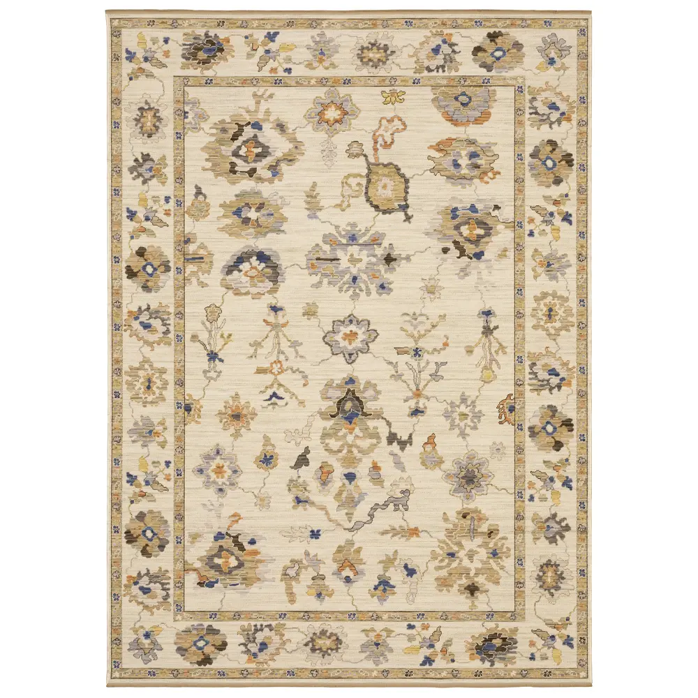 Acacia ACA13 Beige/ Tan Indoor Area Rug - 7'10