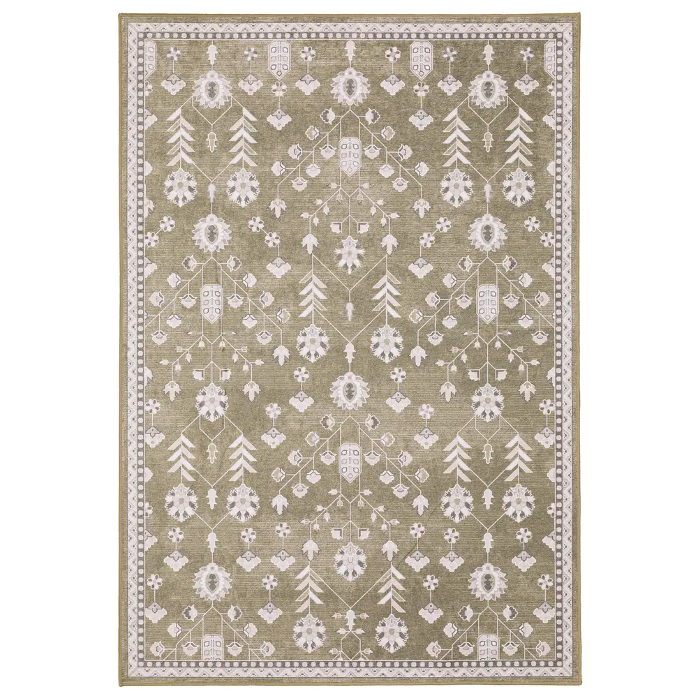 Addison ADD07 Brown/ Ivory Indoor Area Rug - 2' x 3'