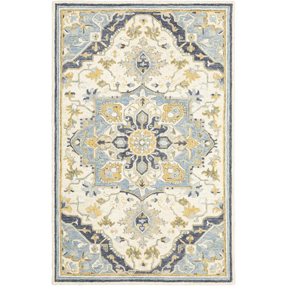 Alfresco 28402 Blue/ Ivory Indoor Area Rug - 10' x 13'