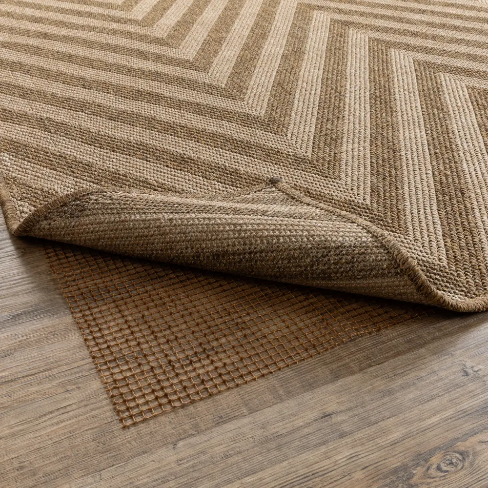All Weather Outdoor Rug Pad 0007C Brown Outdoor Rug Pad - 4'8