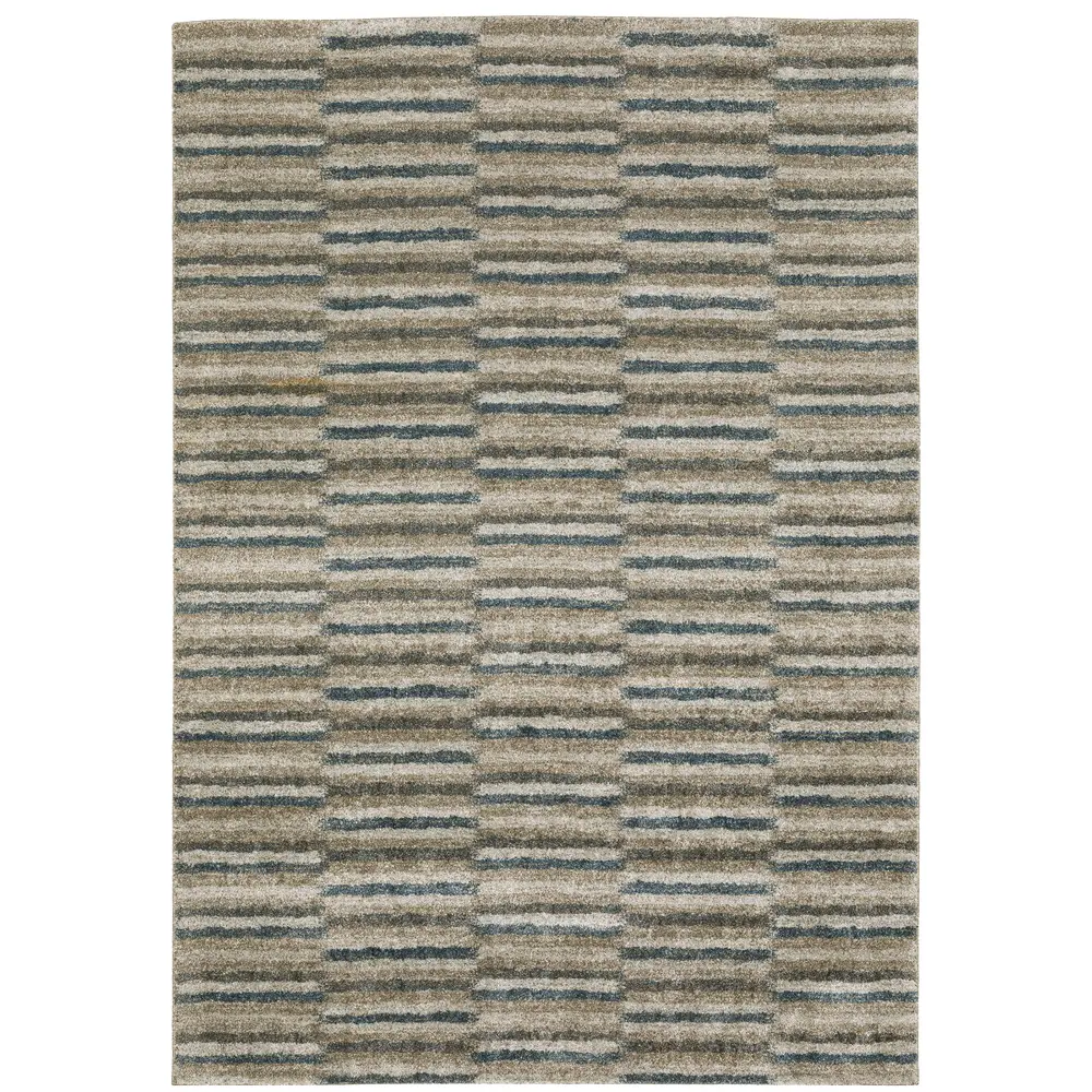 Alton 5502D Teal/ Grey Indoor Area Rug - 7'10