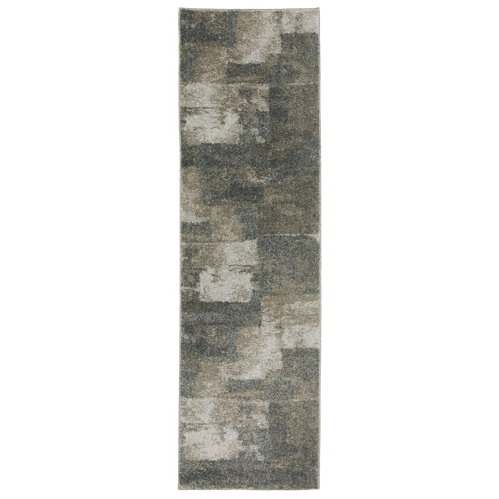 Alton 532B9 Teal/ Grey Indoor Area Rug - 2'3