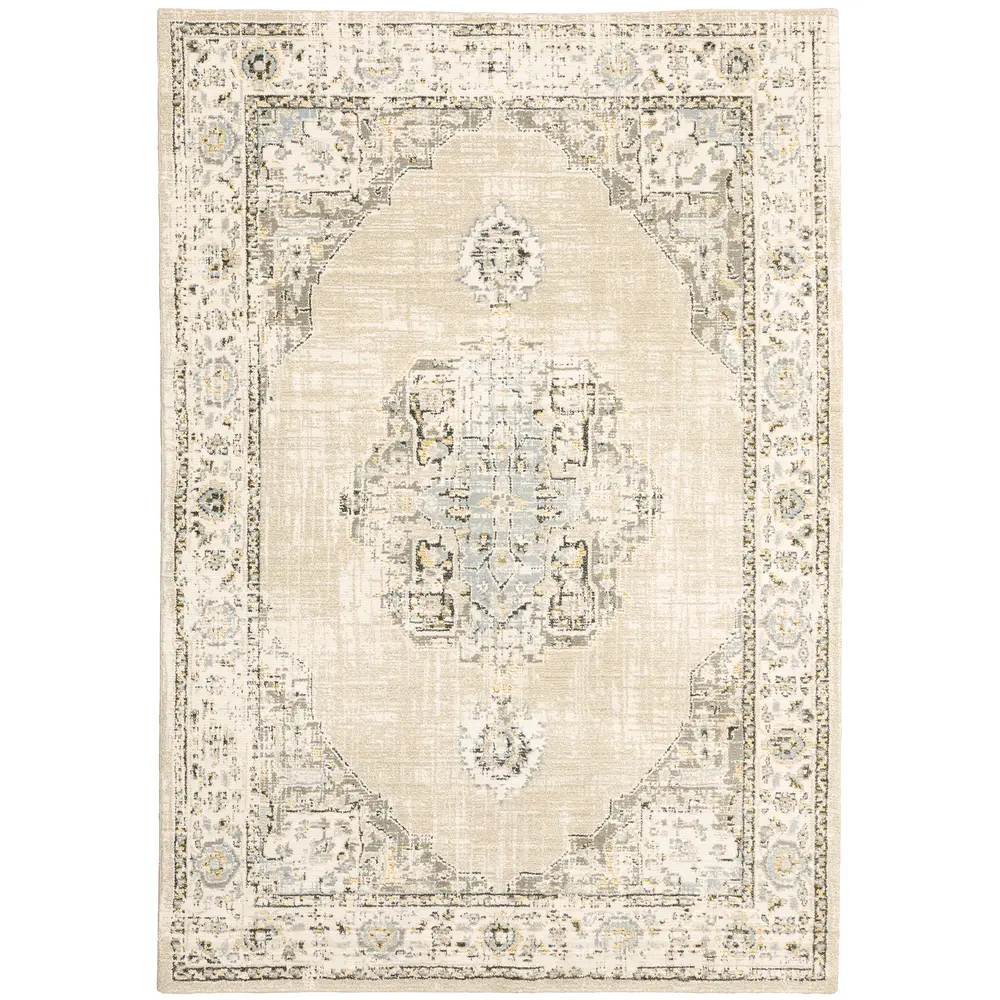 Andorra 303D0 Beige/ Ivory Indoor Area Rug - 10' x 13'2