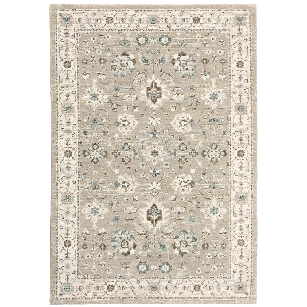Andorra 8930L Beige/ Ivory Indoor Area Rug - 10' x 13'2