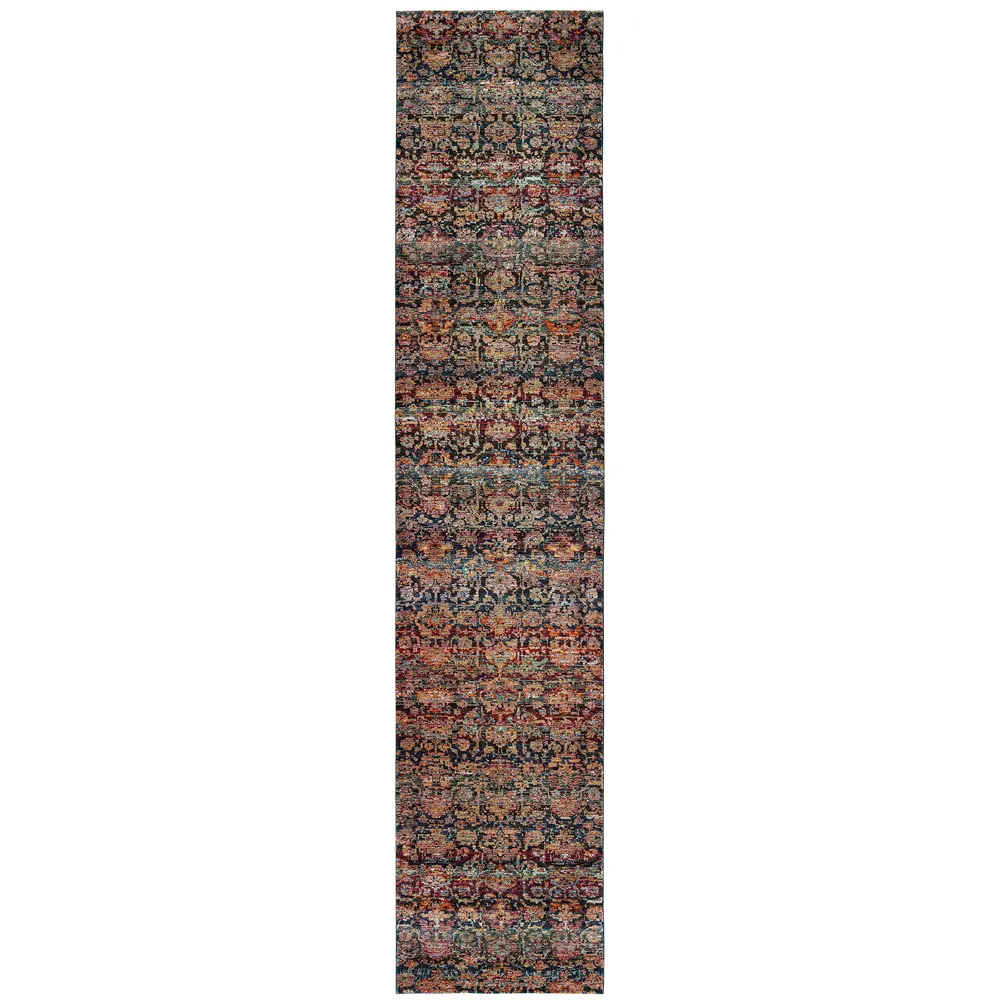 Andorra 6836C Multi/ Blue Indoor Area Rug - 2'6