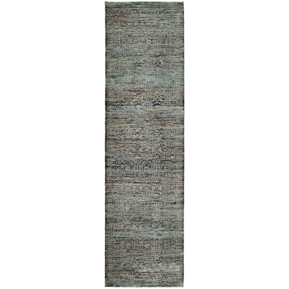 Andorra 7127A Blue/ Purple Indoor Area Rug - 2'3