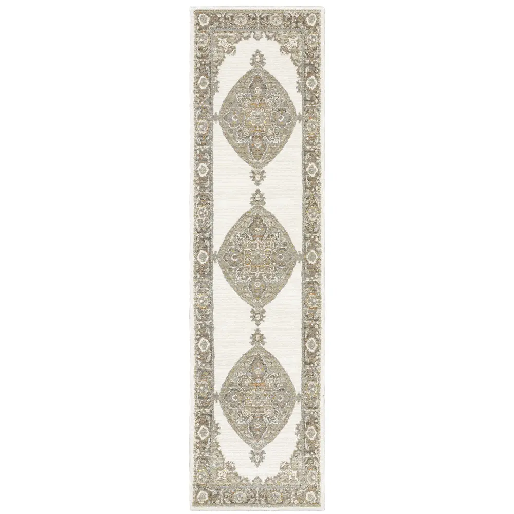 Andorra 7939D Beige/ Tan Indoor Area Rug - 2'3