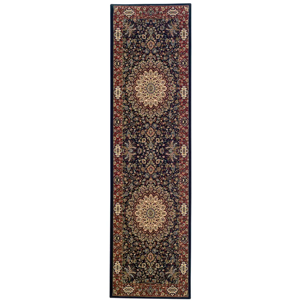 Ariana 095B3 Blue/ Red Indoor Area Rug - 2'7