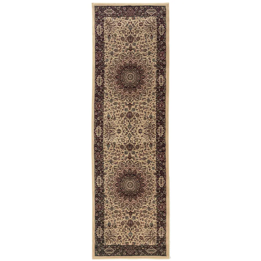 Ariana 095I8 Ivory/ Black Indoor Area Rug - 2'7