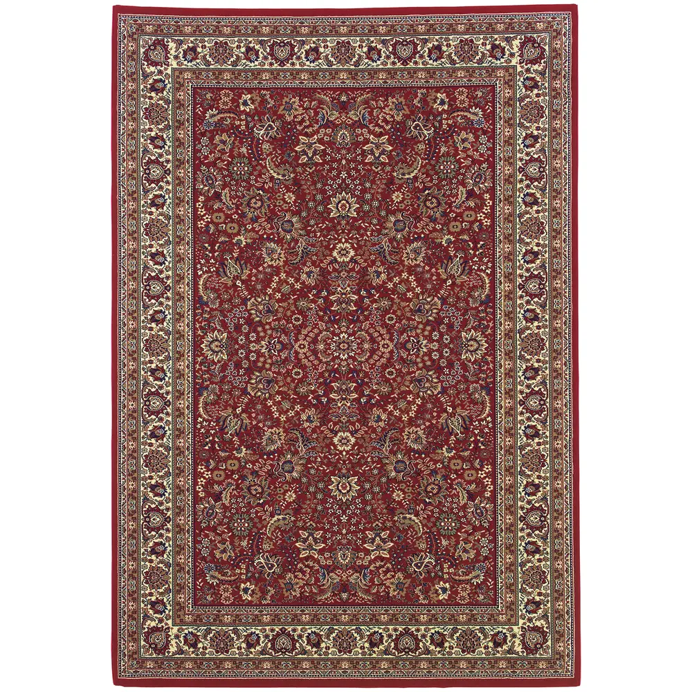 Ariana 113R3 Red/ Ivory Indoor Area Rug - 5'3