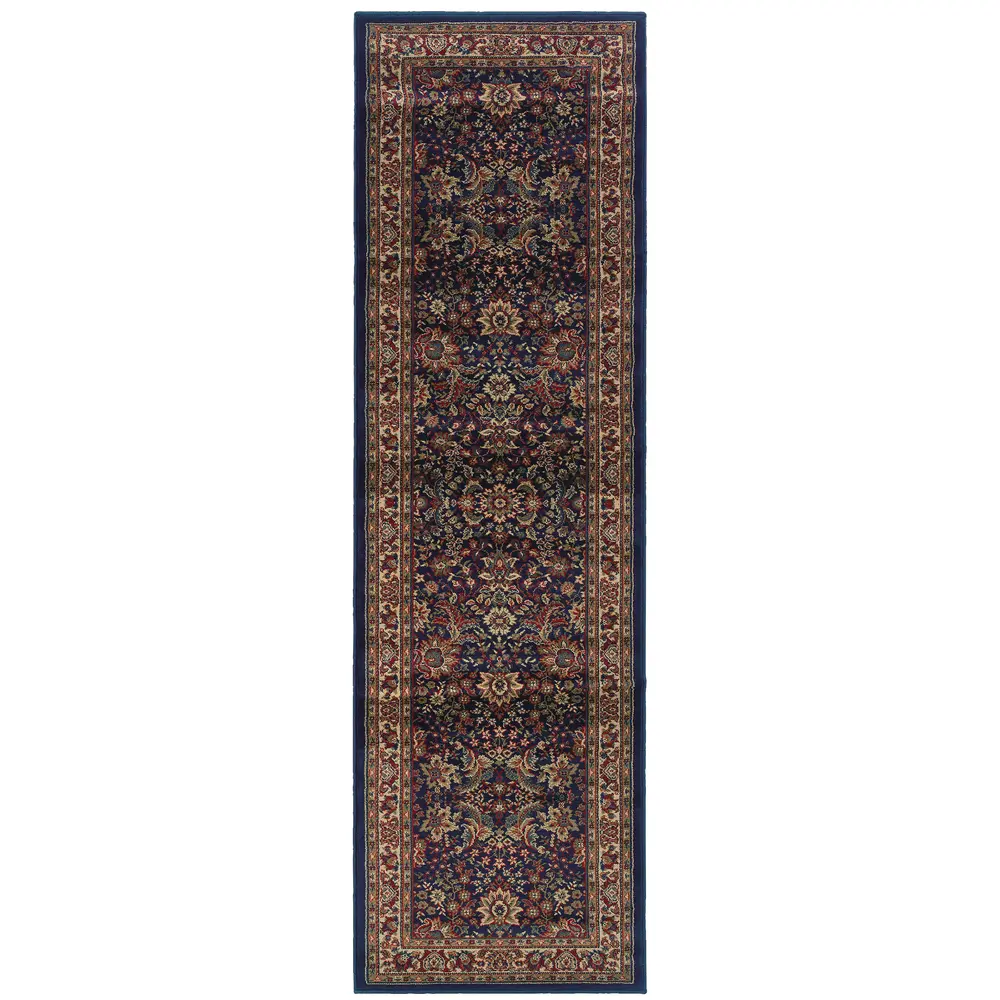 Ariana 113B2 Blue/ Red Indoor Area Rug - 2'7