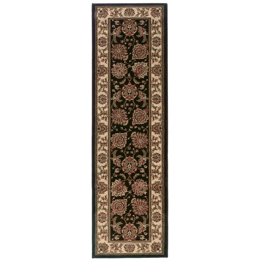 Ariana 117D3 Brown/ Ivory Indoor Area Rug - 2'7