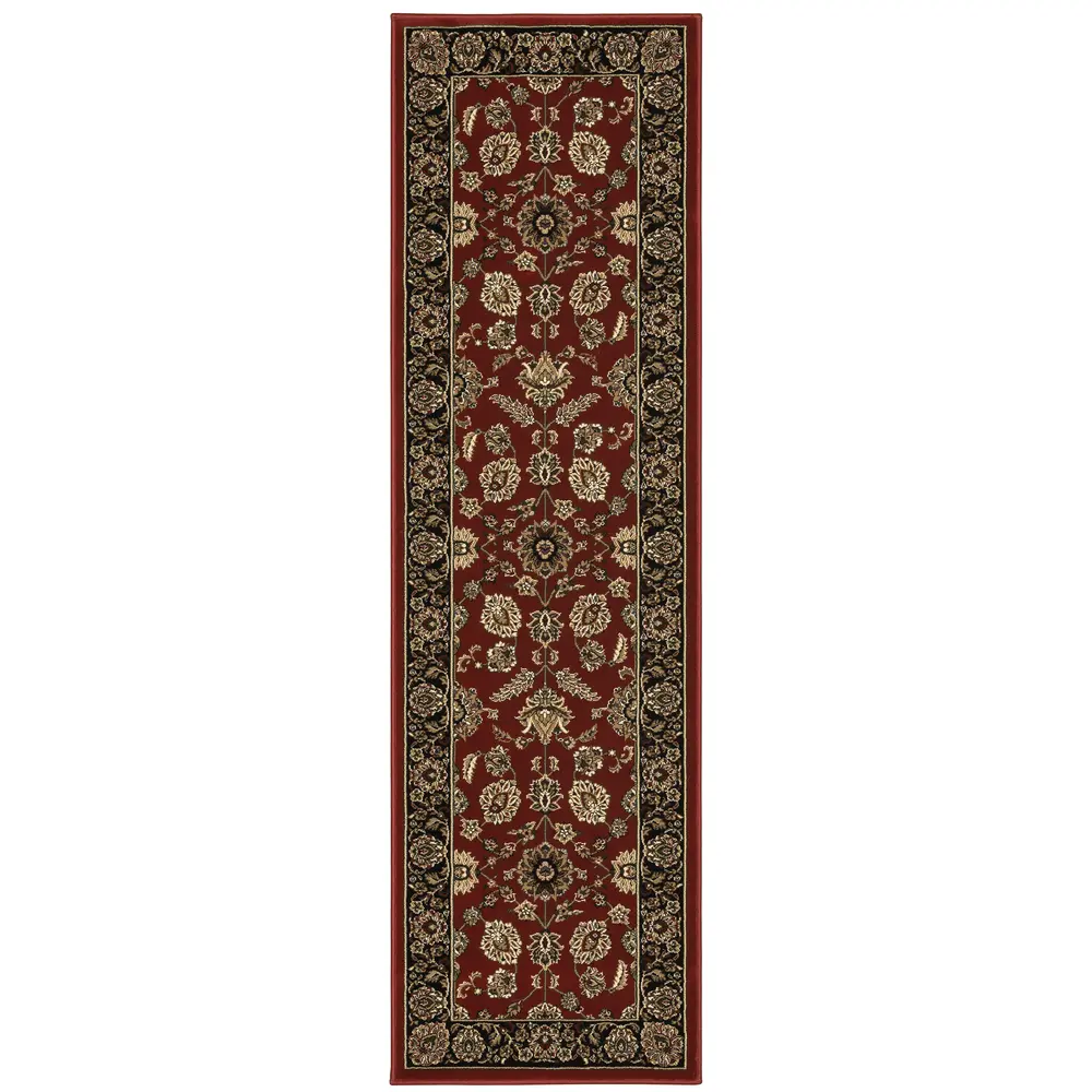 Ariana 271C3 Red/ Black Indoor Area Rug - 2'3