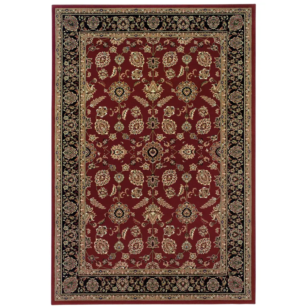 Ariana 271C3 Red/ Black Indoor Area Rug - 5'3