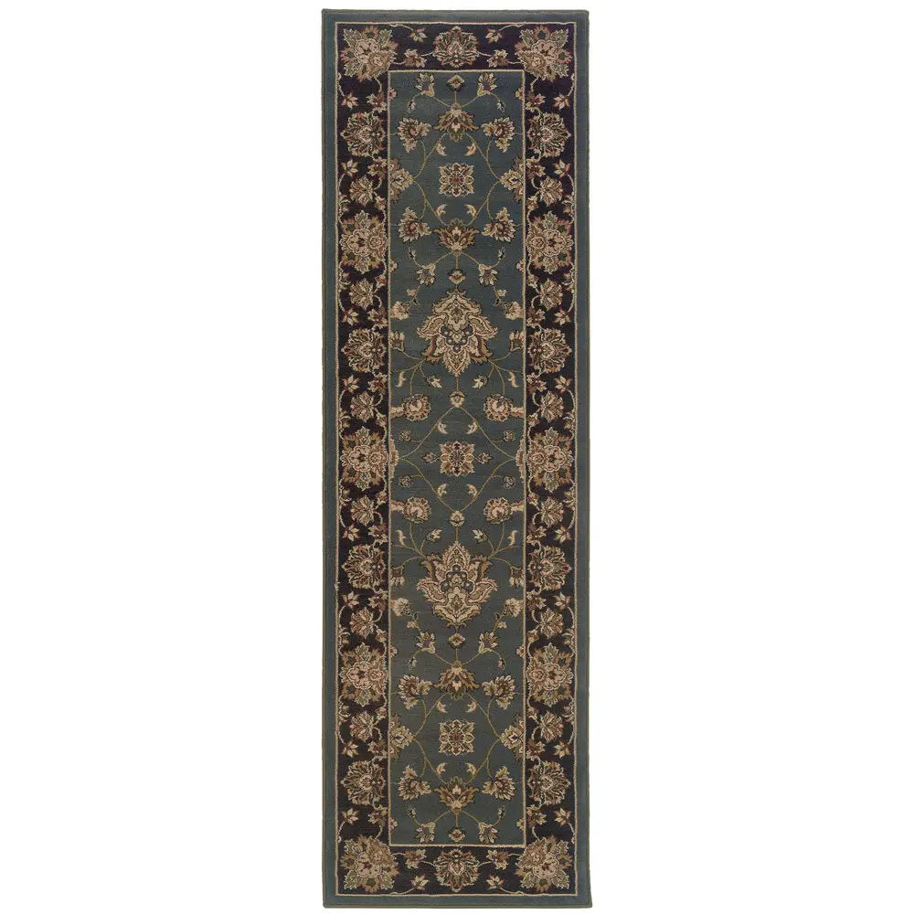 Ariana 623H3 Blue/ Black Indoor Area Rug - 2'3