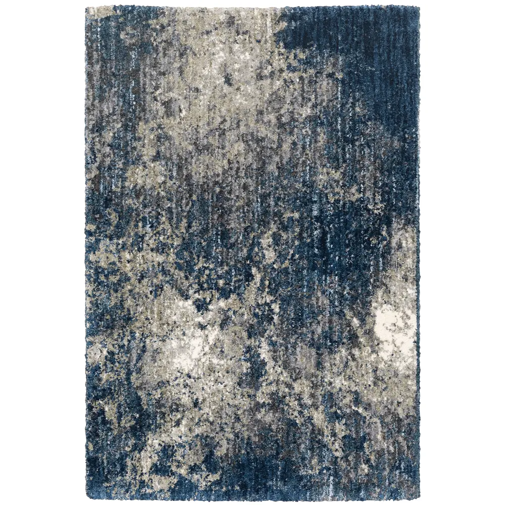 Aspen 2060L Blue/ Grey Indoor Area Rug - 5'3