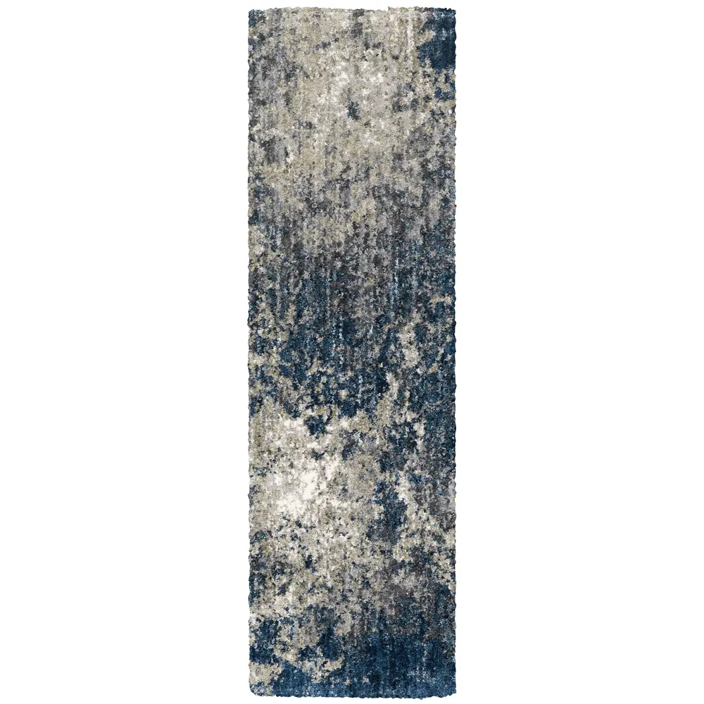 Aspen 2060L Blue/ Grey Indoor Area Rug - 2'3