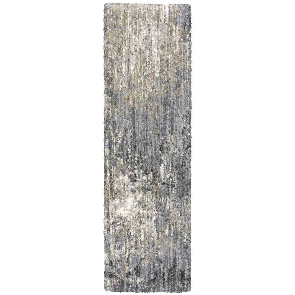 Aspen 2060W Grey/ Ivory Indoor Area Rug - 2'3
